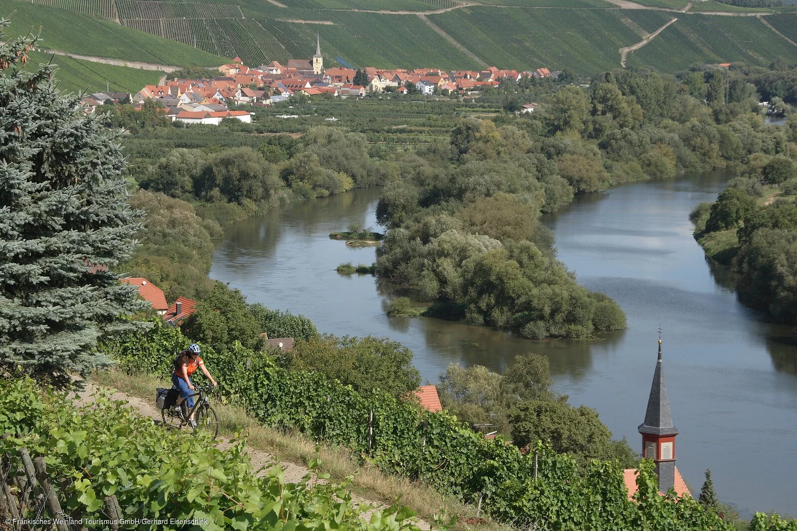 Mit dem Rad durch die Weinberge