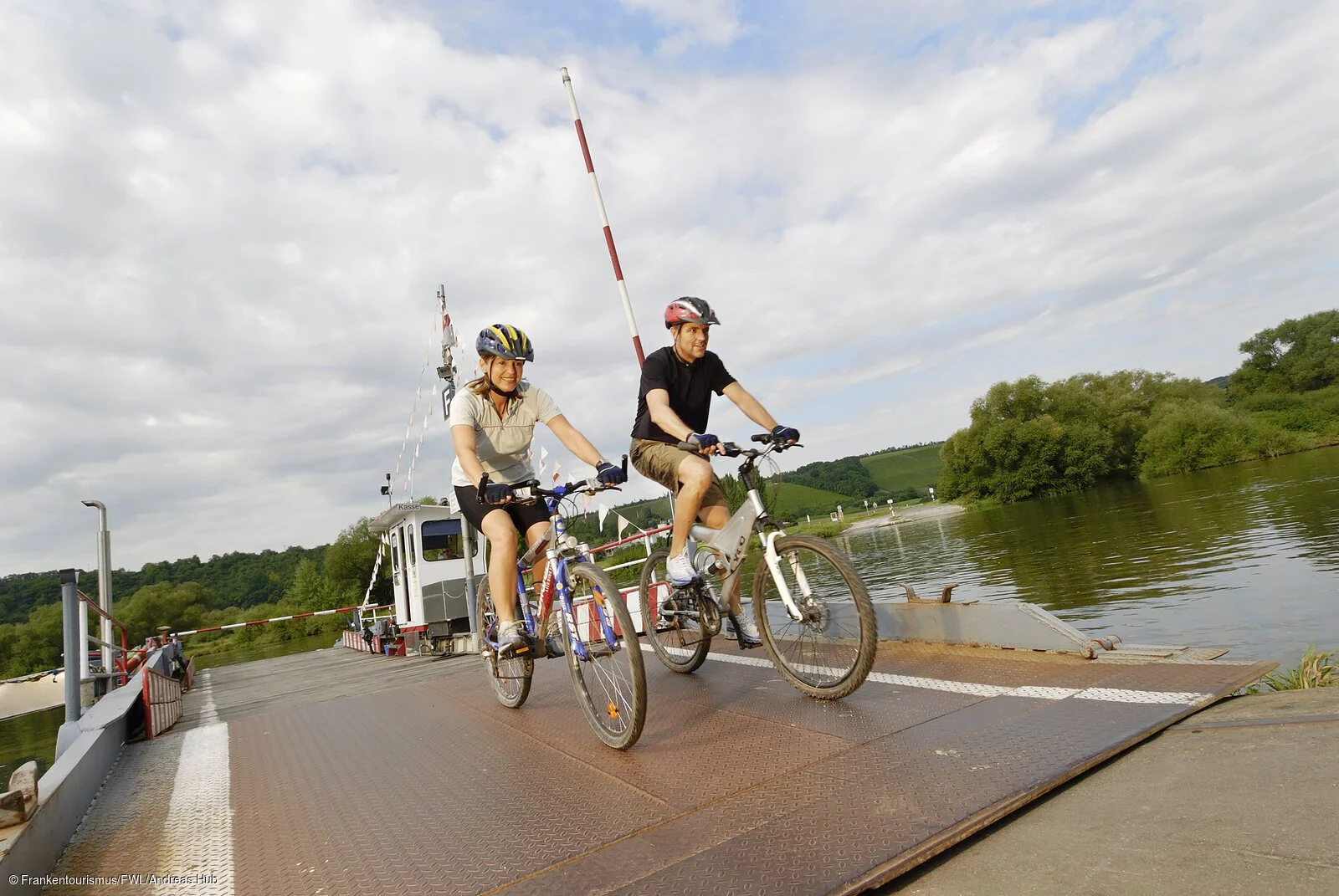 Radfahren an der Volkacher Mainschleife