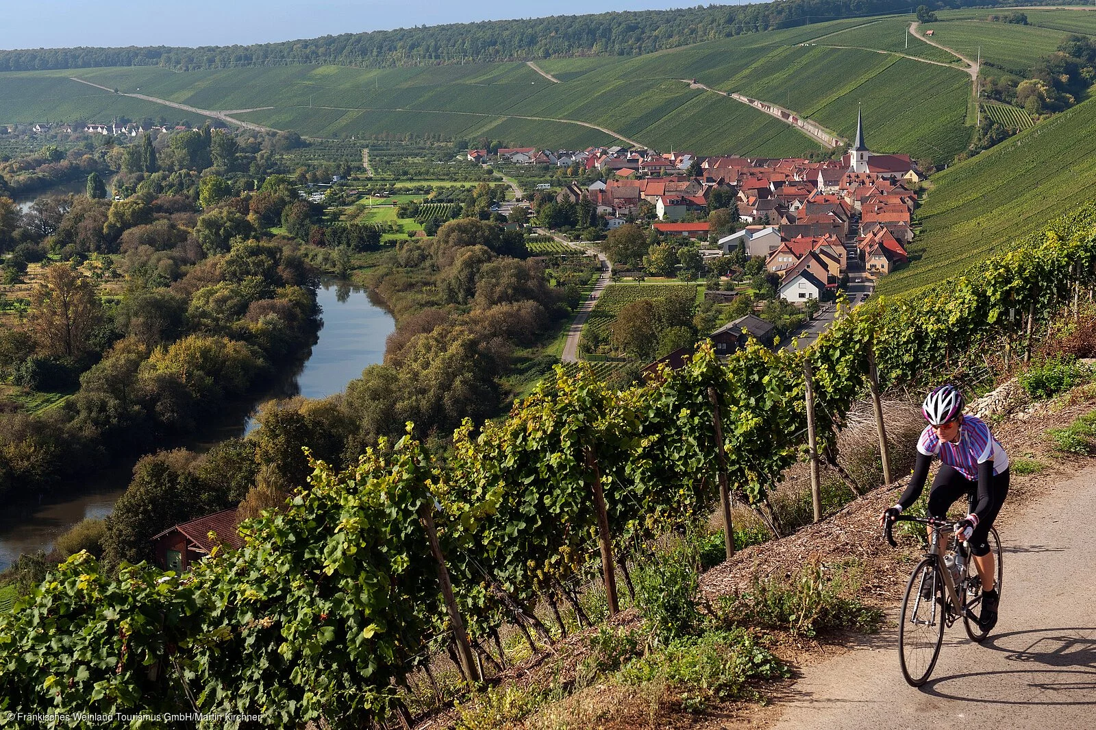 Mit dem Rad durch die Weinberge