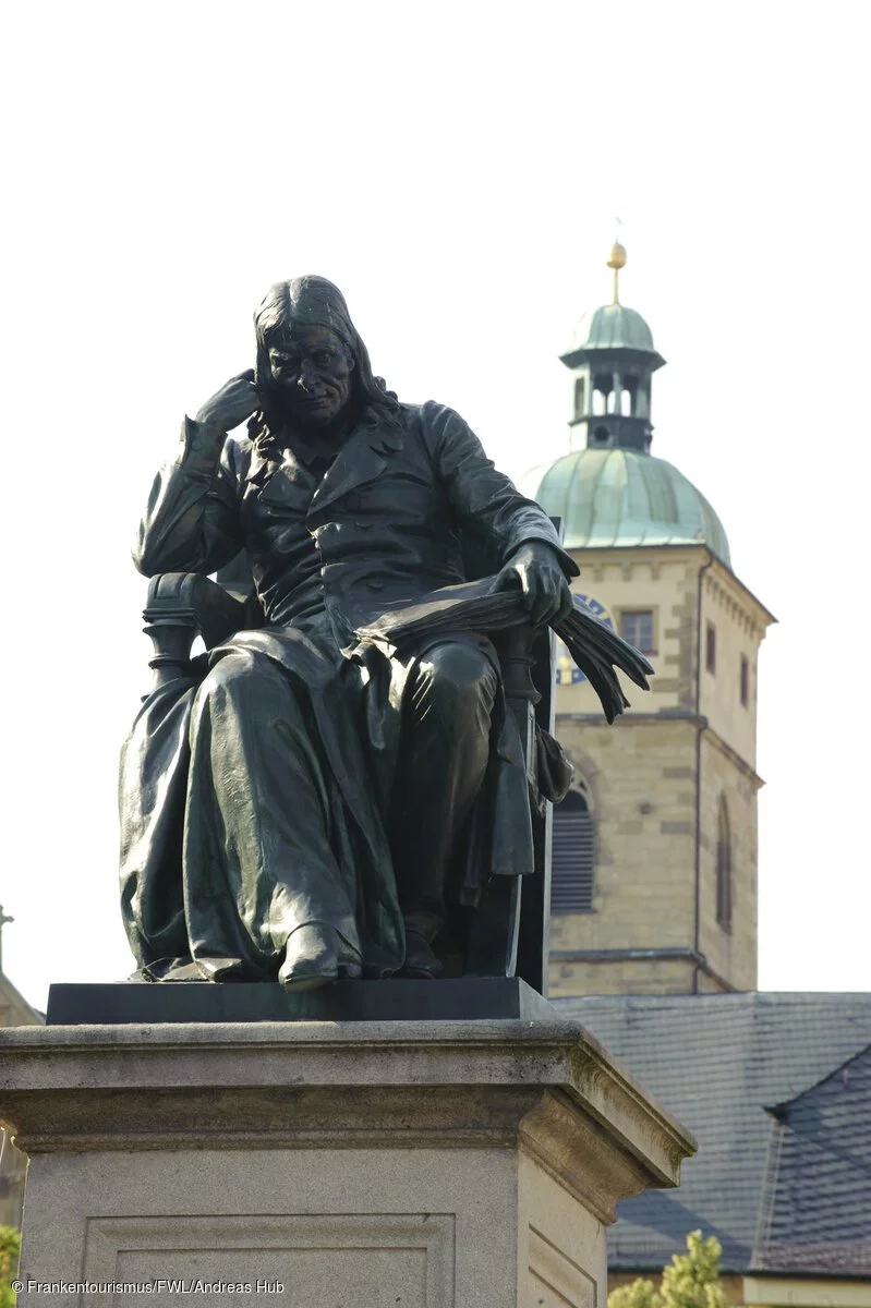 Rückert-Denkmal am Marktplatz Schweinfurt