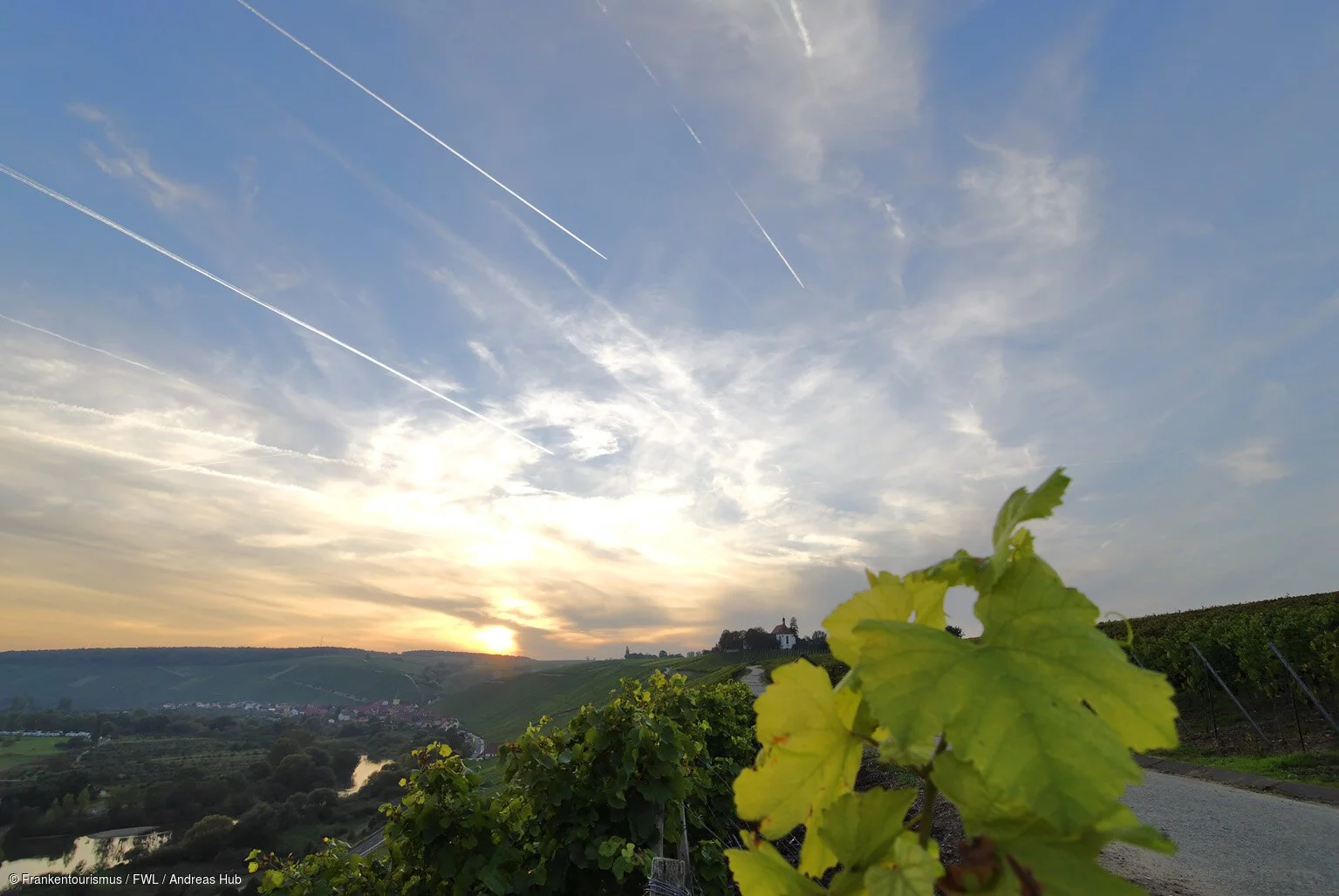 Abendstimmung bei der Vogelsburg