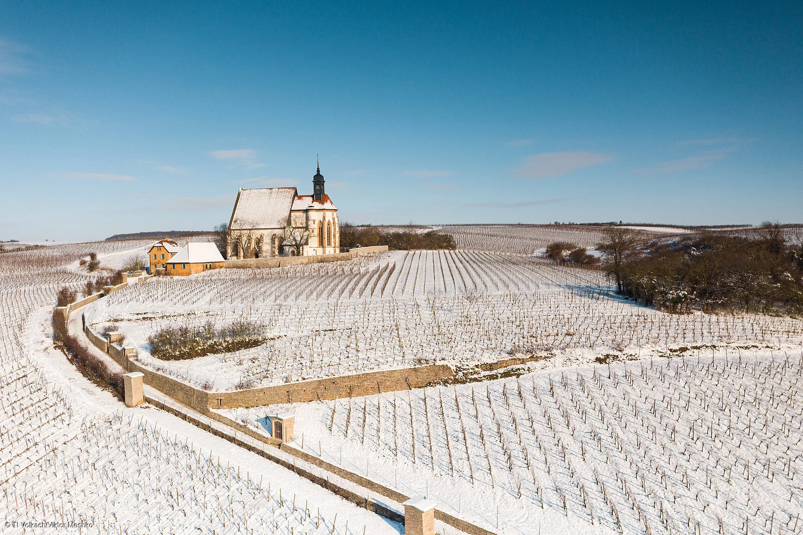 Maria im Weingarten im Winter