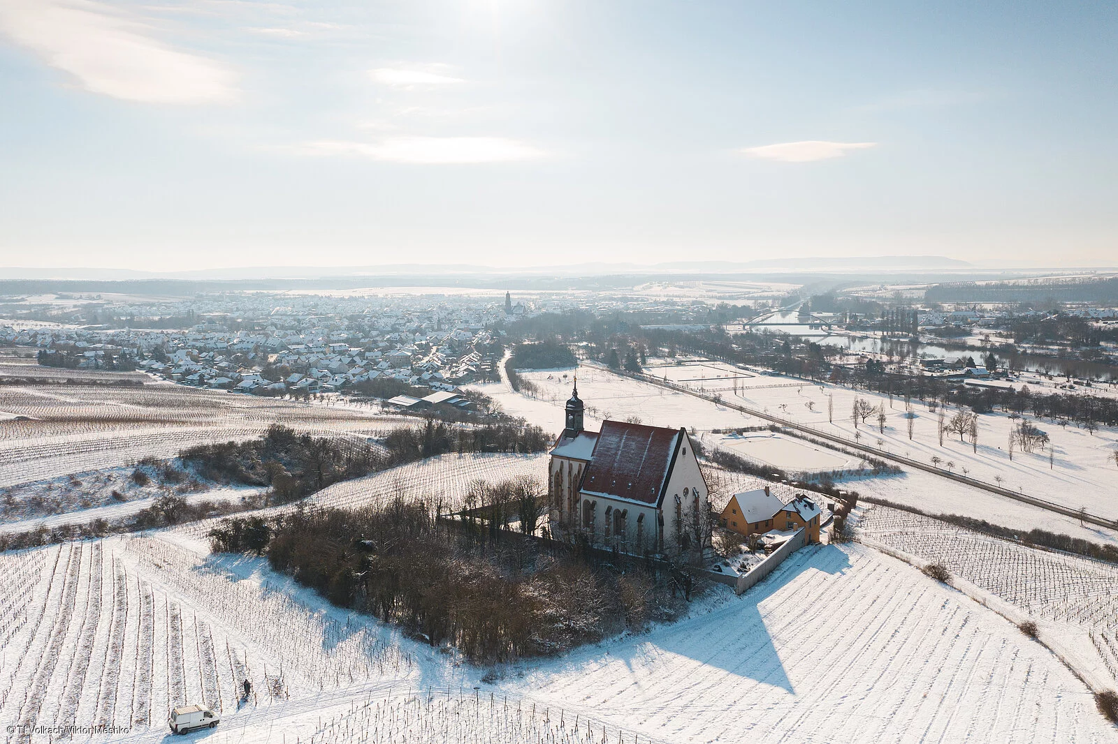 Maria im Weingarten im Winter