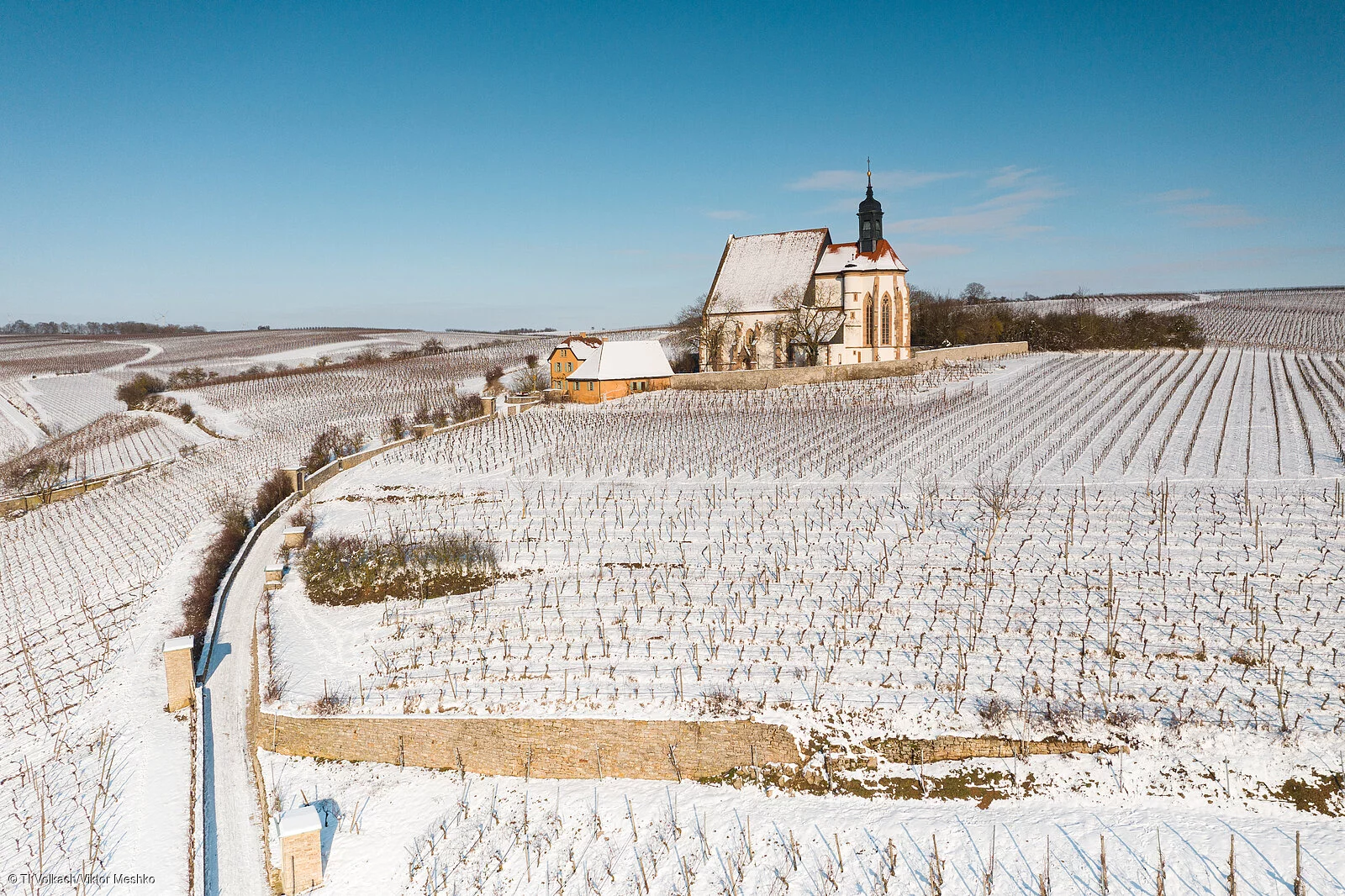 Maria im Weingarten im Winter