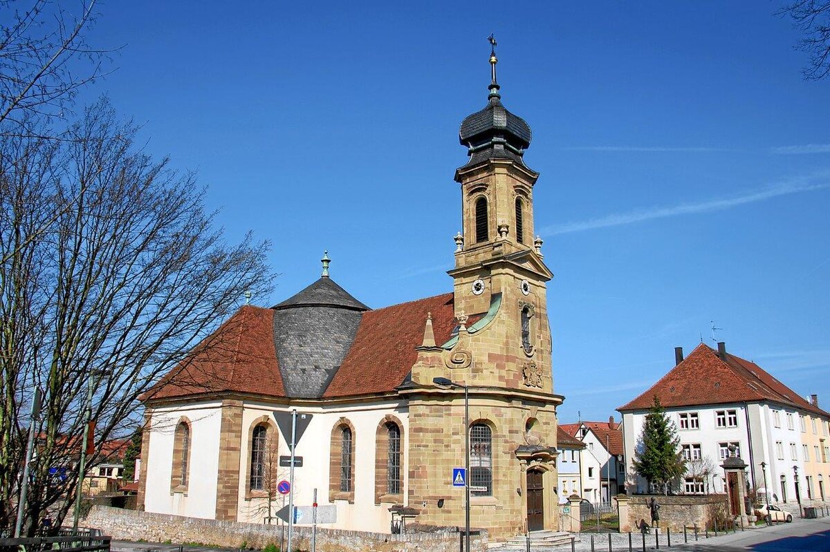 Kitzingen Hl Kreuz Kirche von Balthasar Neumann