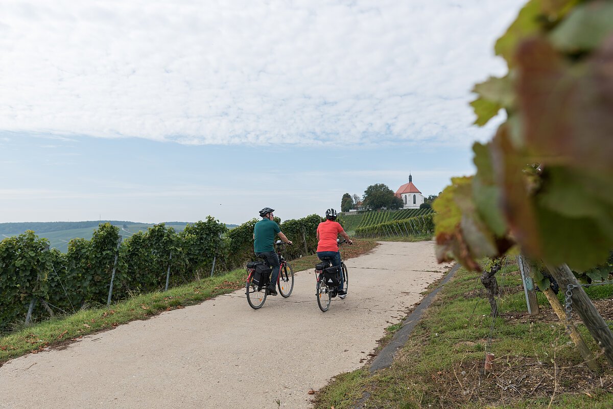 Volkach mit dem Rad unterwegs Foto Atelier Zudem