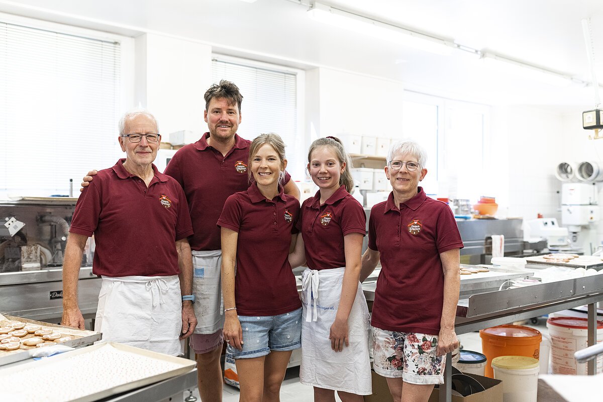 Das Team der Fränkischen Lebküchnerei Kitzingen