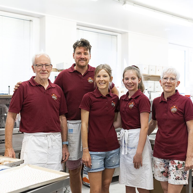 Das Team der Fränkischen Lebküchnerei Kitzingen